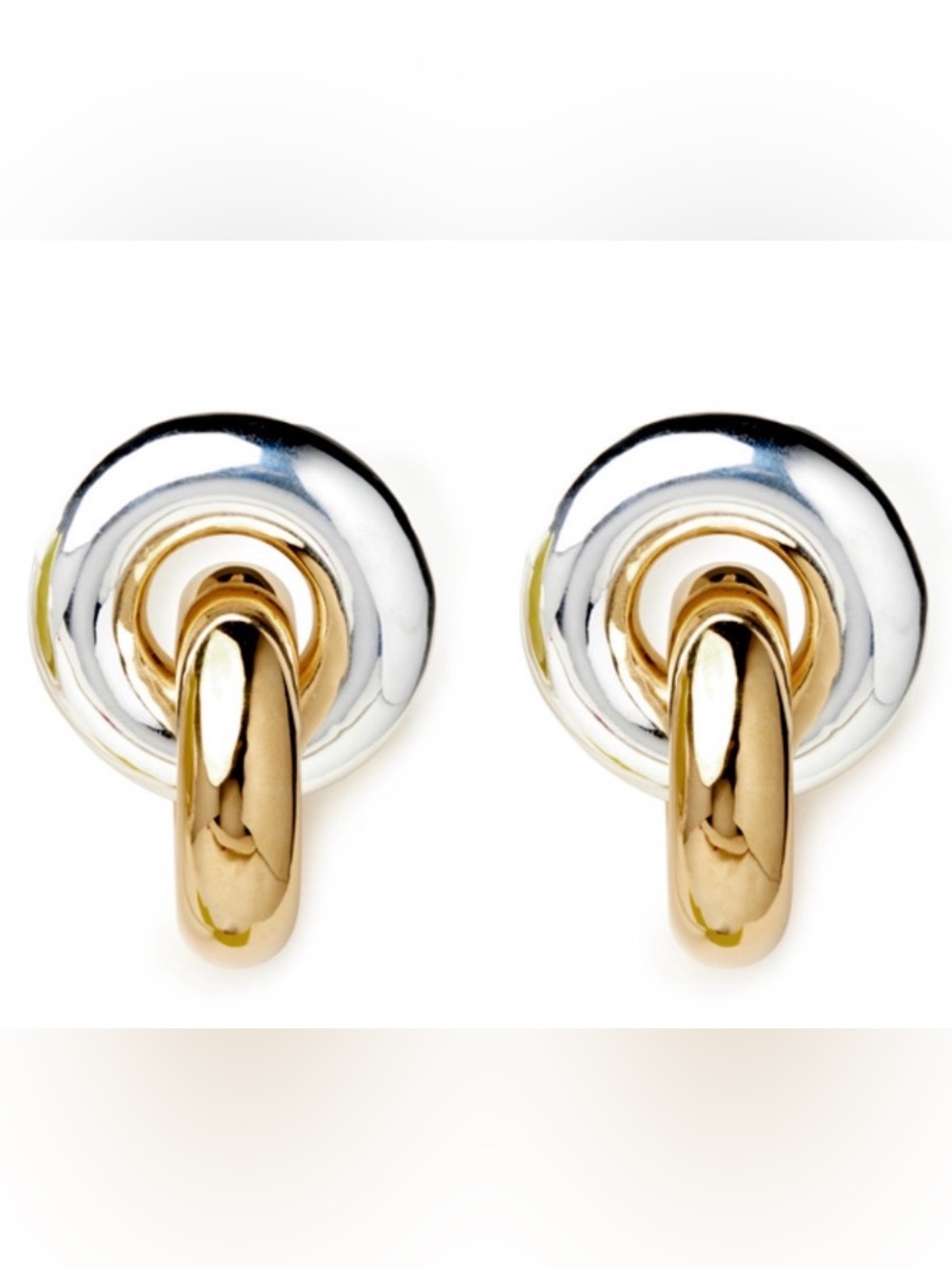 Uncommon  MATTERS
Sculptural Circle Earrings (Sterling Silver/Gold)